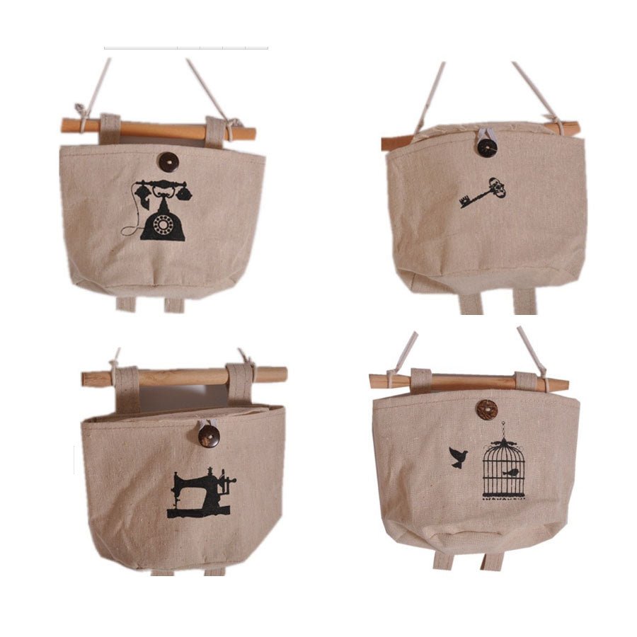 Linen Hanging Baskets - Yorkn Inc✅
