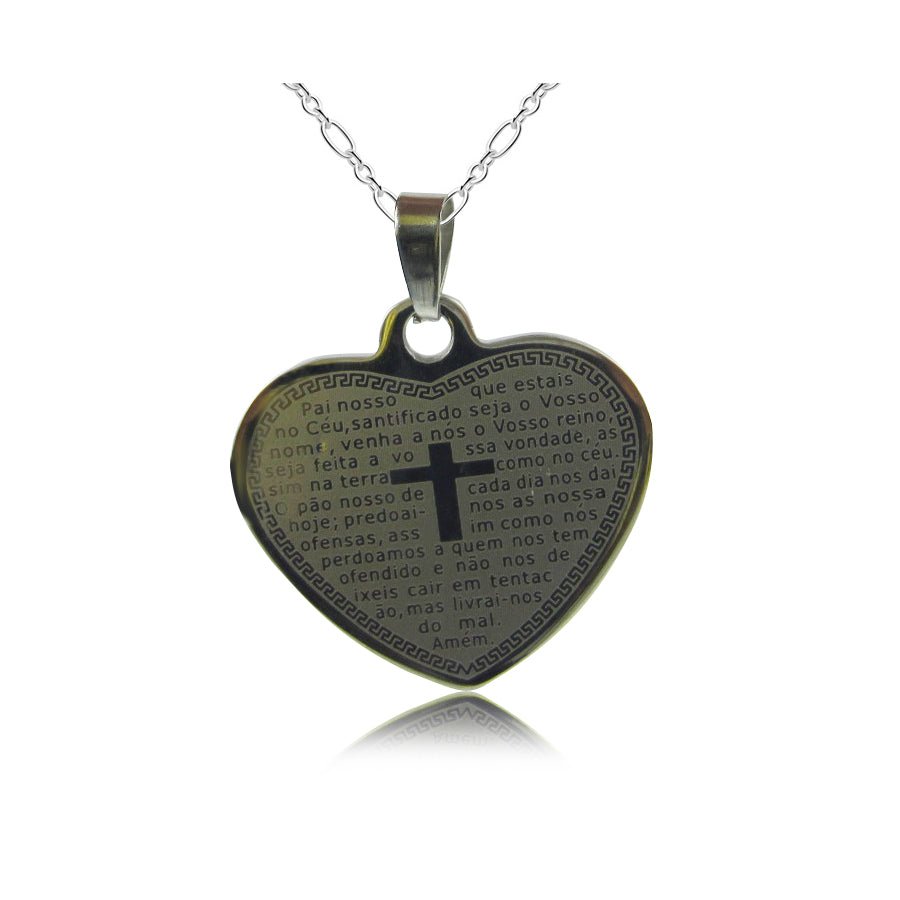 Love Shape Cross Necklace - Yorkn Inc✅