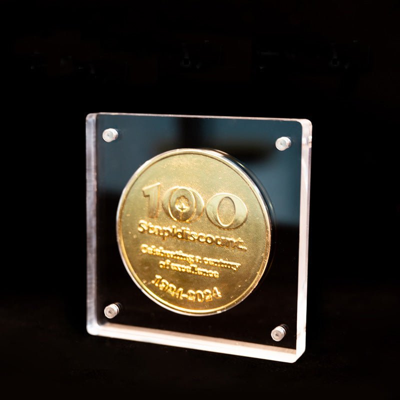 Magnetic Acrylic Coin Display Case (coin Not Included) - Yorkn Inc✅