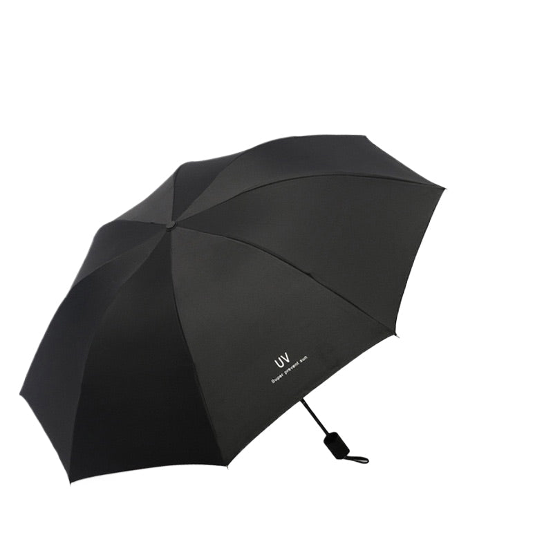 Manual Folding Uv Black-backed Sun & Rain Umbrella - Yorkn Inc✅