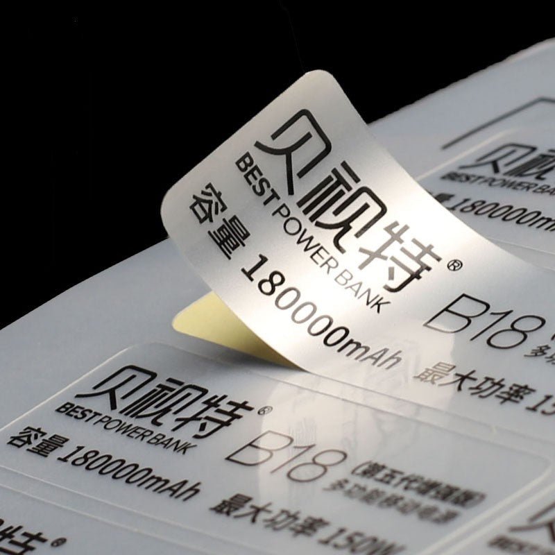 Matte Silver Label Sticker - Yorkn Inc✅