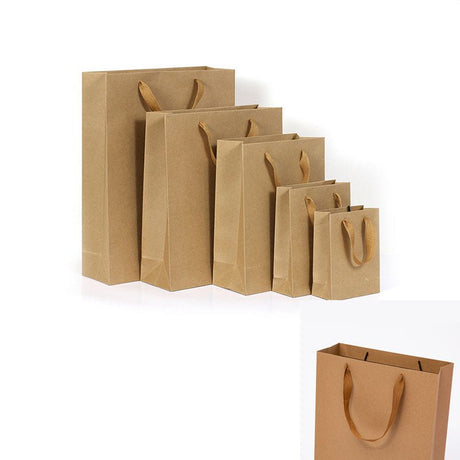 Medium Kraft Paper Tote Bag With Handle - Yorkn Inc✅
