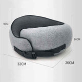 Memory Foam Neck Pillow With Pillowcase - Yorkn Inc✅