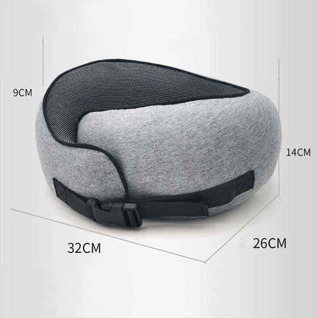 Memory Foam Neck Pillow With Pillowcase - Yorkn Inc✅