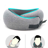 Memory Foam Neck Pillow With Pillowcase - Yorkn Inc✅