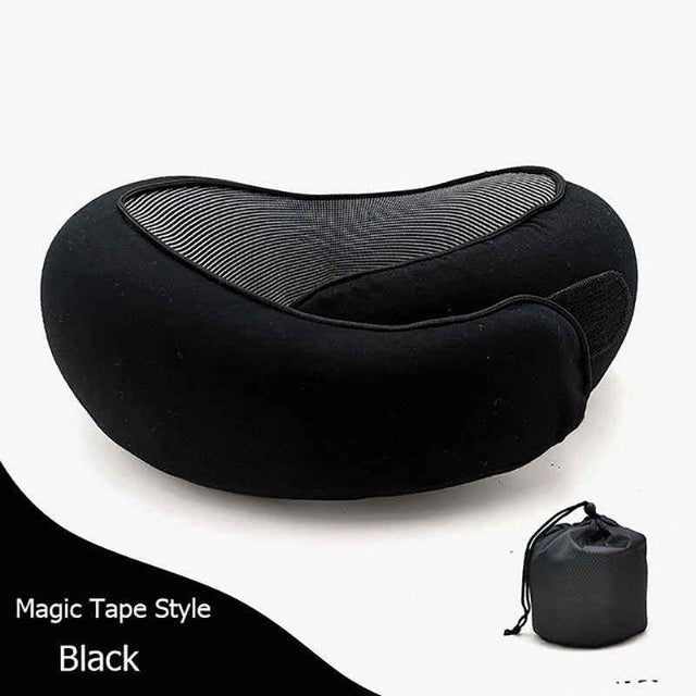 Memory Foam Neck Pillow With Pillowcase - Yorkn Inc✅