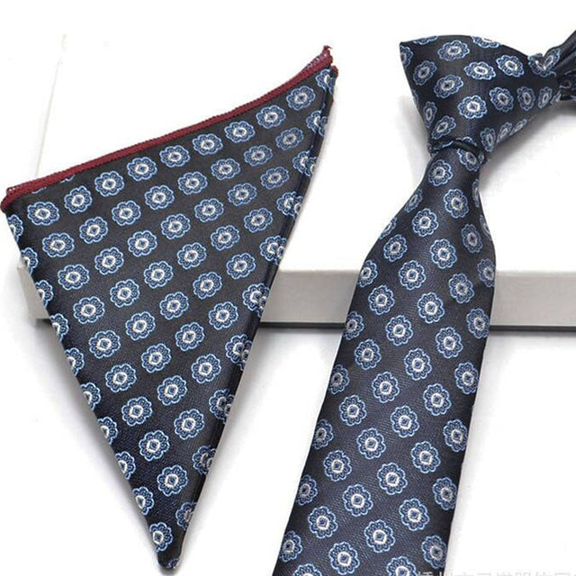 Men Necktie And Pocket Square Set - Yorkn Inc✅