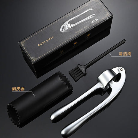 Metal Garlic Mincer With Peeler And Brush - Yorkn Inc✅