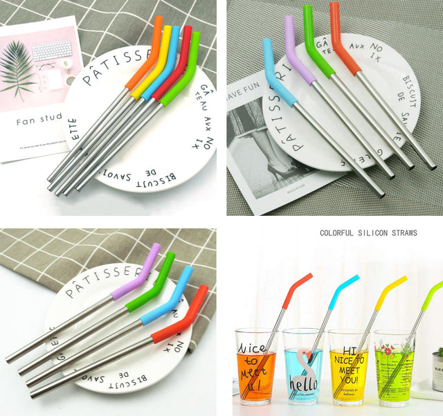 Metal Straw With Silicone Tips - Yorkn Inc✅