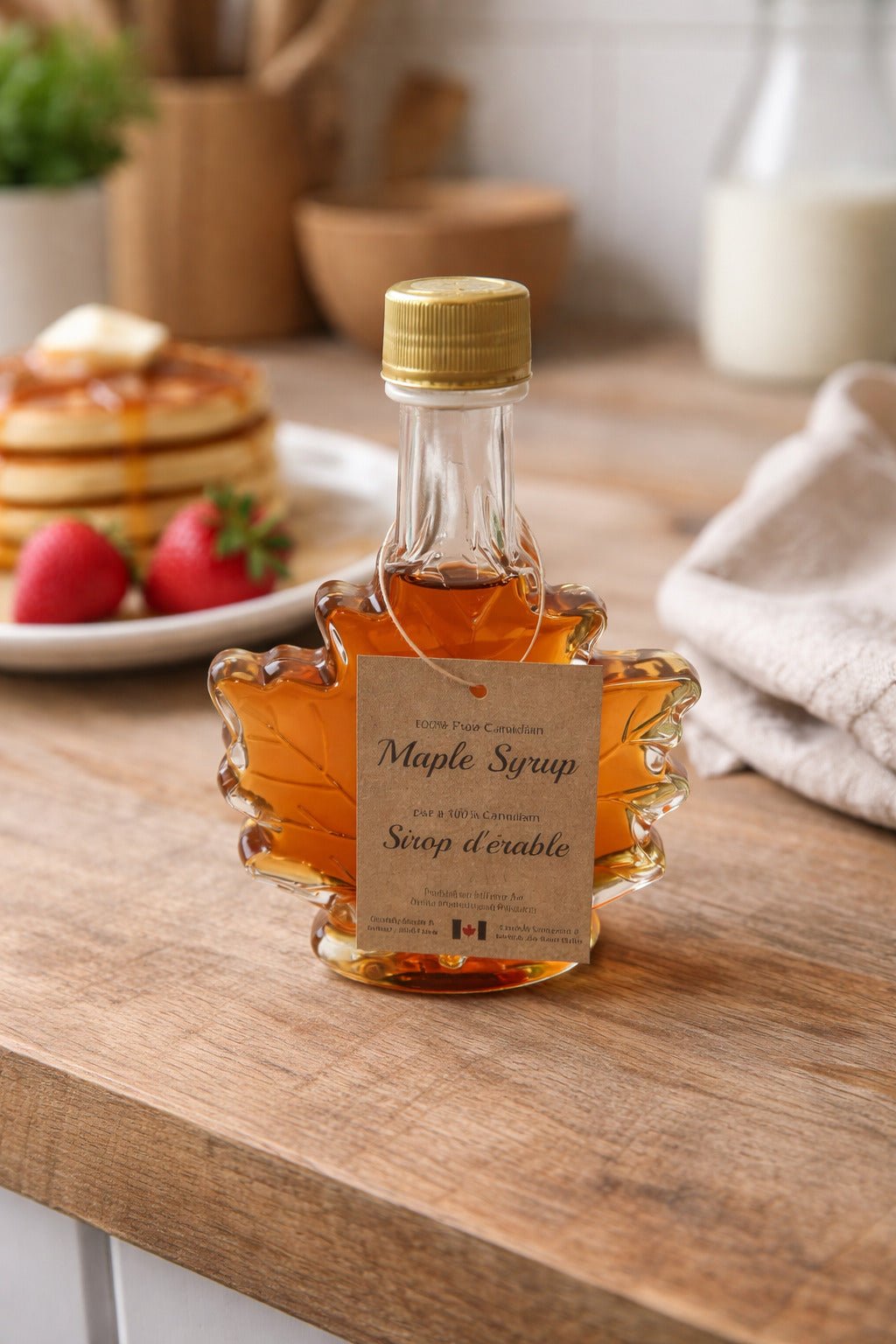 Mini 50ml Maple Syrup Classic Leaf Bottle - Yorkn Inc✅
