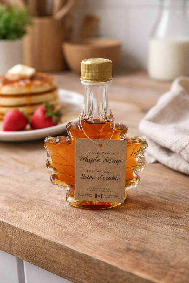 Mini 50ml Maple Syrup Classic Leaf Bottle - Yorkn Inc✅