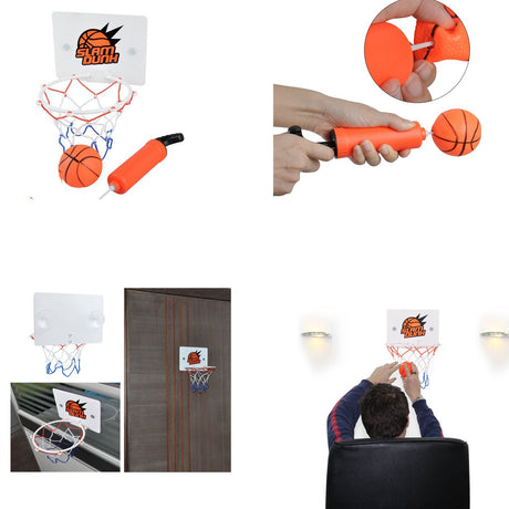 Mini Basketball Hoop Set With Ball And Pump - Yorkn Inc✅