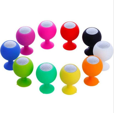 Mini Bluetooth Wireless Speaker With Silicone Sucker - Yorkn Inc✅