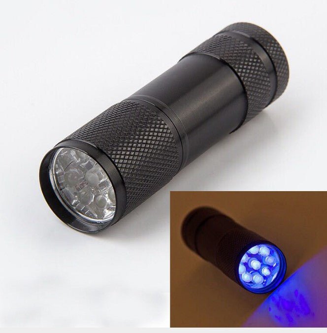 Mini Detection 9 Led Uv Violet Flashlight - Yorkn Inc✅