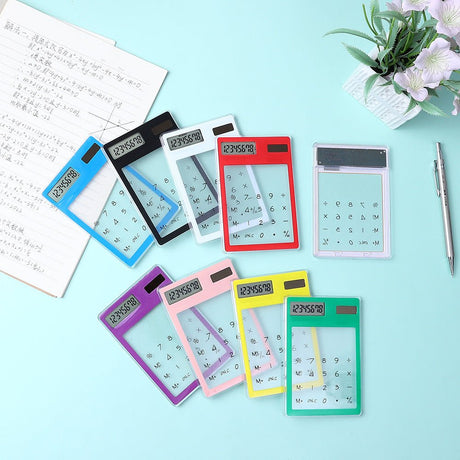 Mini Transparent Solar Calculator - Yorkn Inc✅