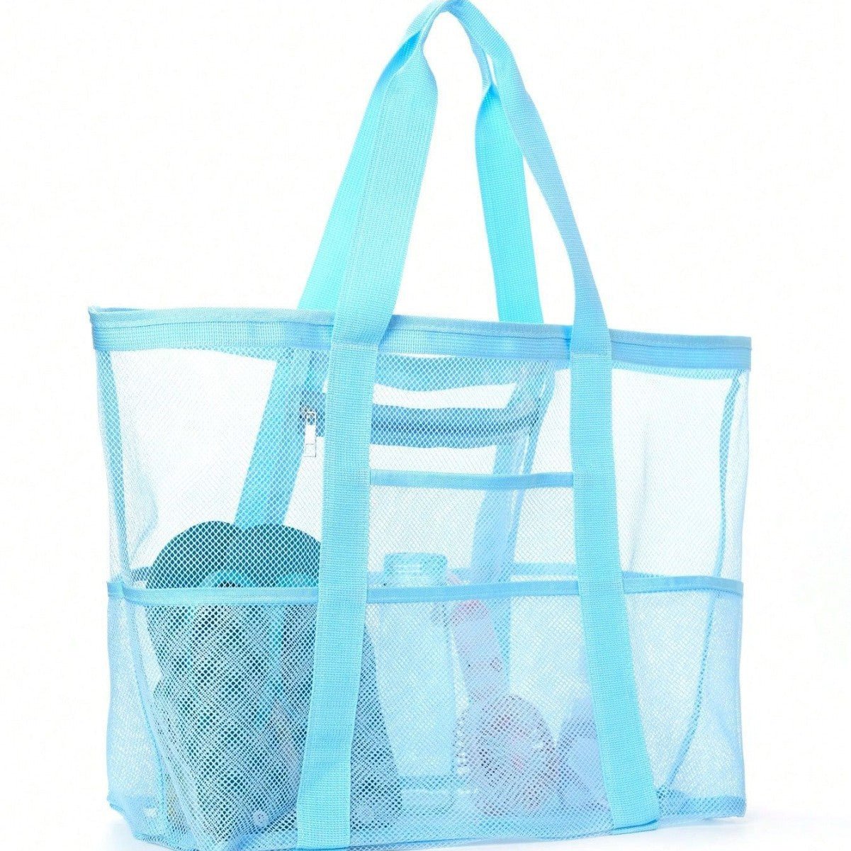 Multi Pocket Mesh Beach Bag - Yorkn Inc✅