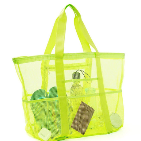 Multi Pocket Mesh Beach Bag - Yorkn Inc✅