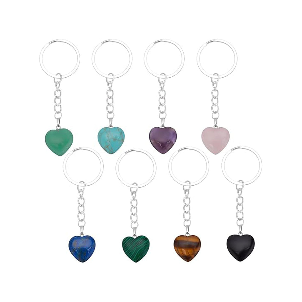 Natural Gemstone Keychain - Yorkn Inc✅