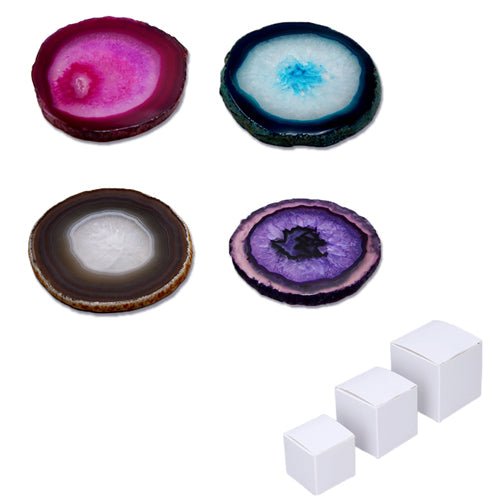 Natural Stone Coasters Set Of 4pcs - Yorkn Inc✅