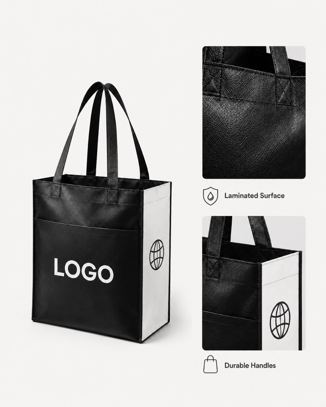 Non - woven Avenue Shopper Tote Bag - Yorkn Inc✅