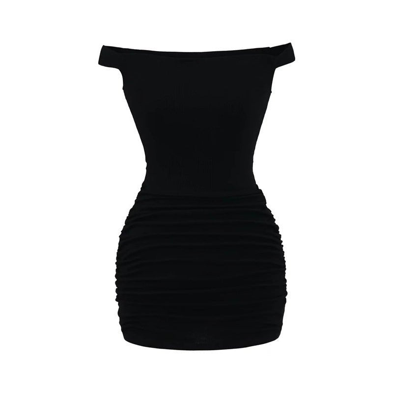 Off Shoulder Ruched Bodycon Mini Dress - Yorkn Inc✅