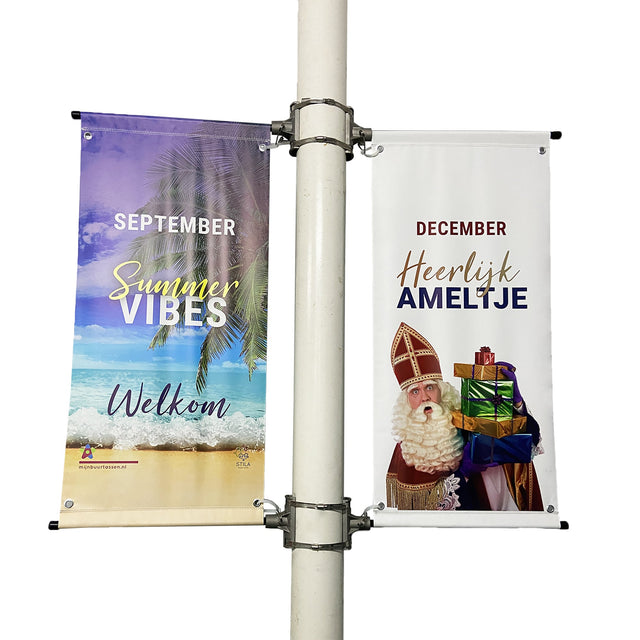 Outdoor Street Lamp Banner With Accessory - Yorkn Inc✅