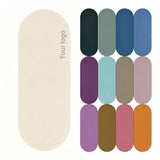 Oval Pu Rubber Anti-slip Yoga Mat - Yorkn Inc✅