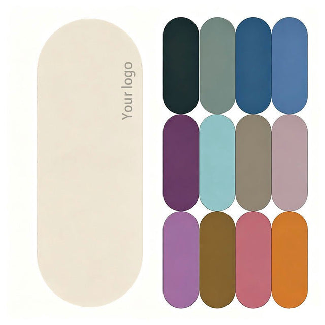 Oval Pu Rubber Anti-slip Yoga Mat - Yorkn Inc✅