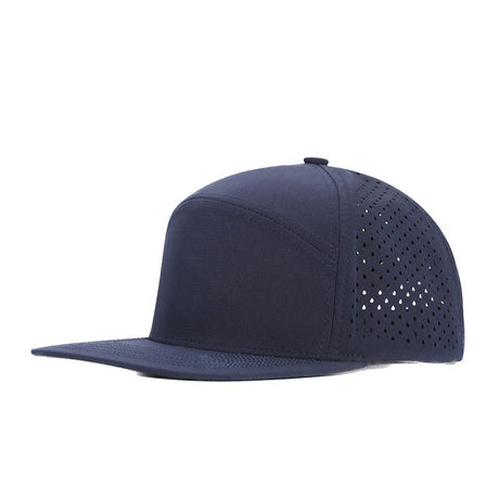 Perforated Flat Bill Snapback Cap - Yorkn Inc✅
