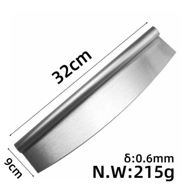 Pizza Cutter Rocker Type Stainless Steel - Yorkn Inc✅