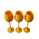Plastic High Footed Wine Glass - Yorkn Inc✅