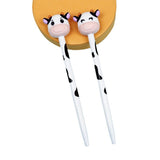 Plastic Pen With Cow Design - Yorkn Inc✅