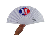 Plastic Polyester Folding Fan - Yorkn Inc✅