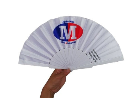 Plastic Polyester Folding Fan - Yorkn Inc✅