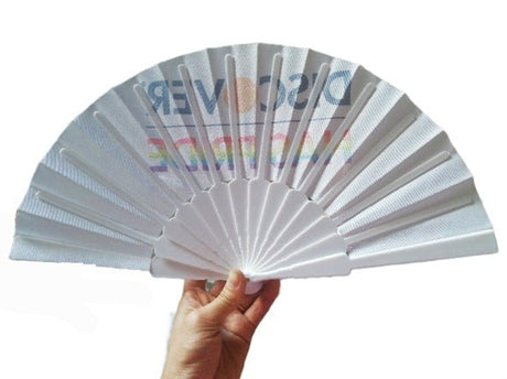 Plastic Polyester Folding Fan - Yorkn Inc✅