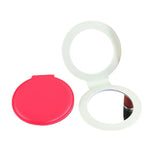 Portable Round Pu Makeup Mirror - Yorkn Inc✅