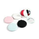 Portable Round Pu Makeup Mirror - Yorkn Inc✅