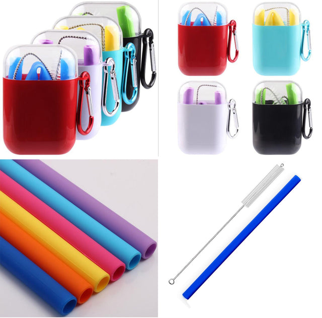 Portable Silicone Straw With Case - Yorkn Inc✅