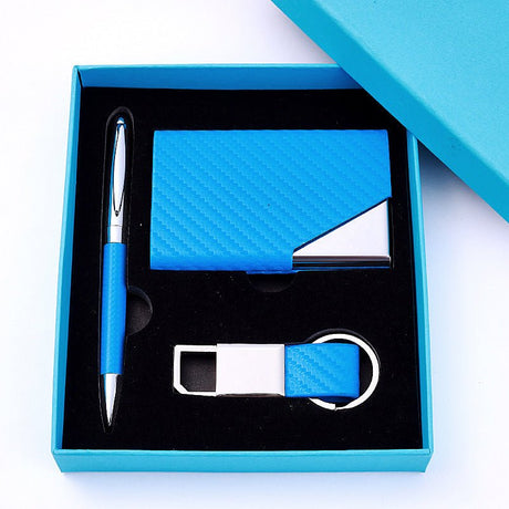 Practical Gift Set - Keychain&card Case&ballpoint Pen - Yorkn Inc✅