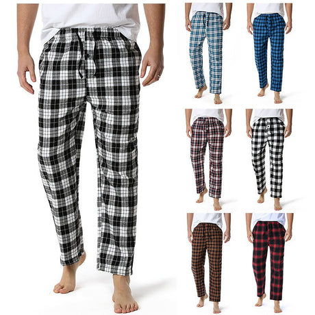 Premium Polyester Faux - cotton Plaid Lounge & Sleep Pants - Yorkn Inc✅