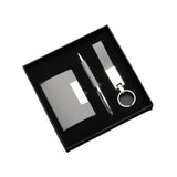 Pu Leather Business Card Holder Keychain & Metal Pen Set - Yorkn Inc✅