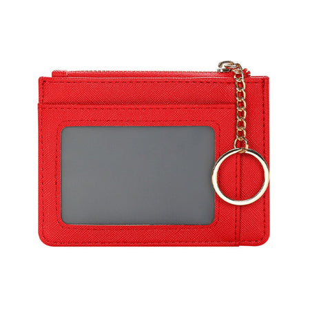 Pu Leather Coin Purse With Keychain - Yorkn Inc✅