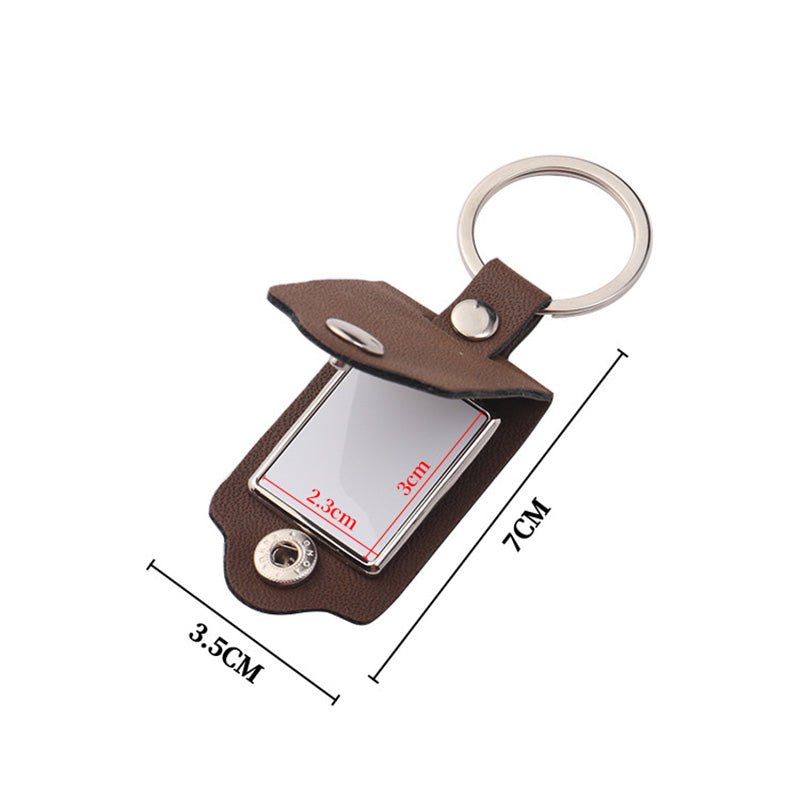 Pu Leather Photo Frame Keychain - Yorkn Inc✅