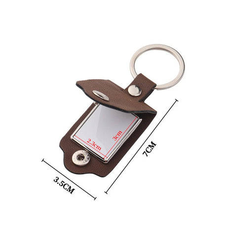 Pu Leather Photo Frame Keychain - Yorkn Inc✅