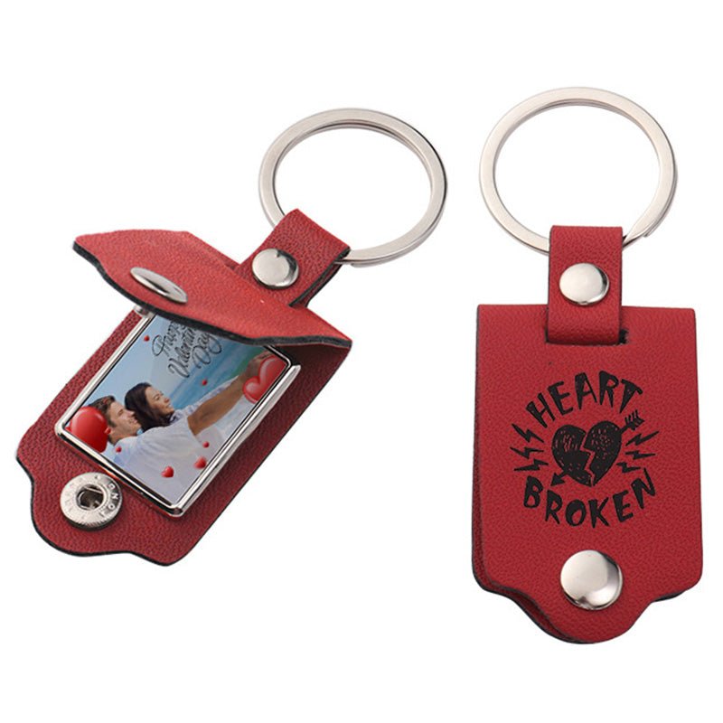Pu Leather Photo Frame Keychain - Yorkn Inc✅