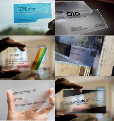Pvc Transparent Business Card - Yorkn Inc✅