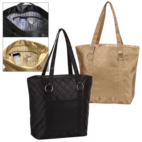 Quilted Lady's Tote - By Boat - Yorkn Inc✅