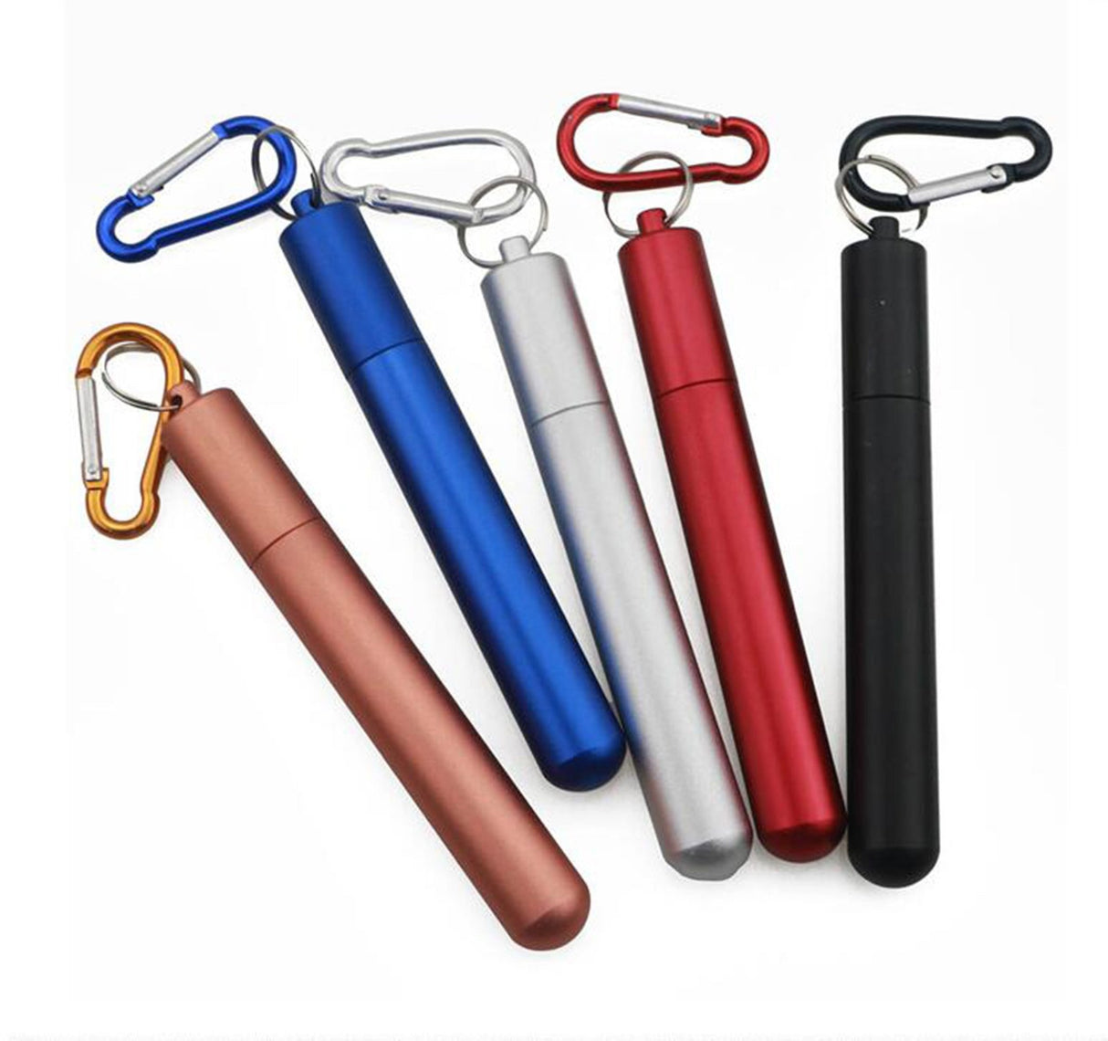 Reusable Collapsible Straws With Metal Case - Yorkn Inc✅