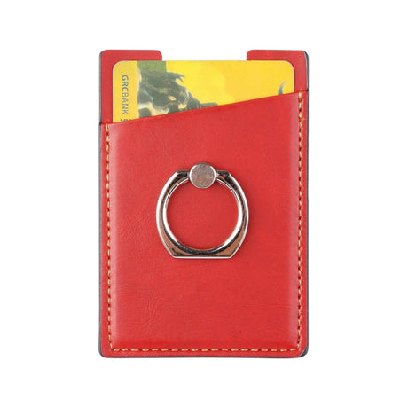 Rfid Blocking Leather Card Holder With Ring Stand - Yorkn Inc✅