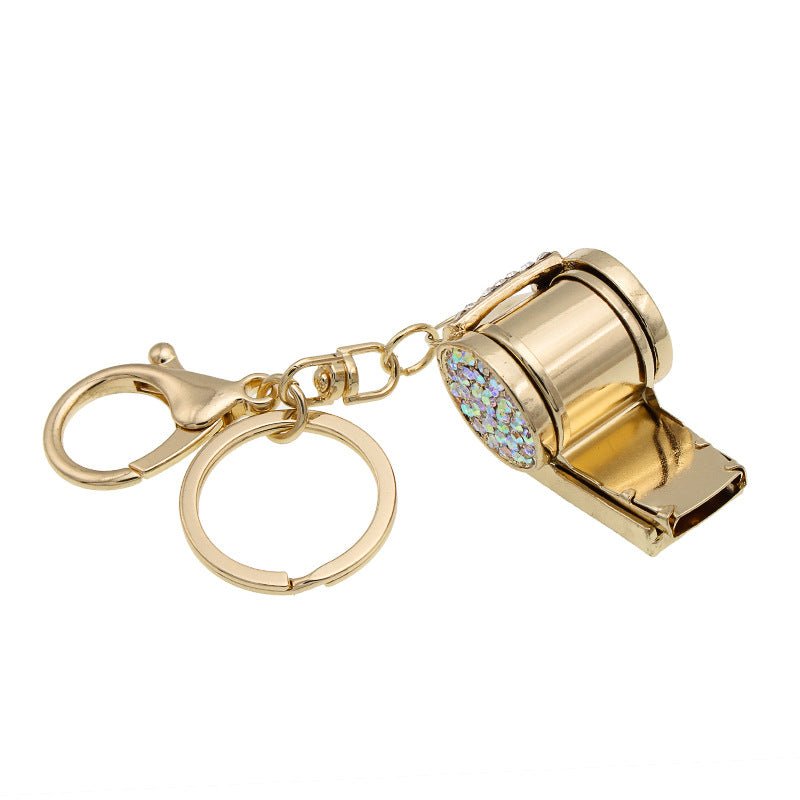 Rhinestone Whistle Key Chain - Yorkn Inc✅